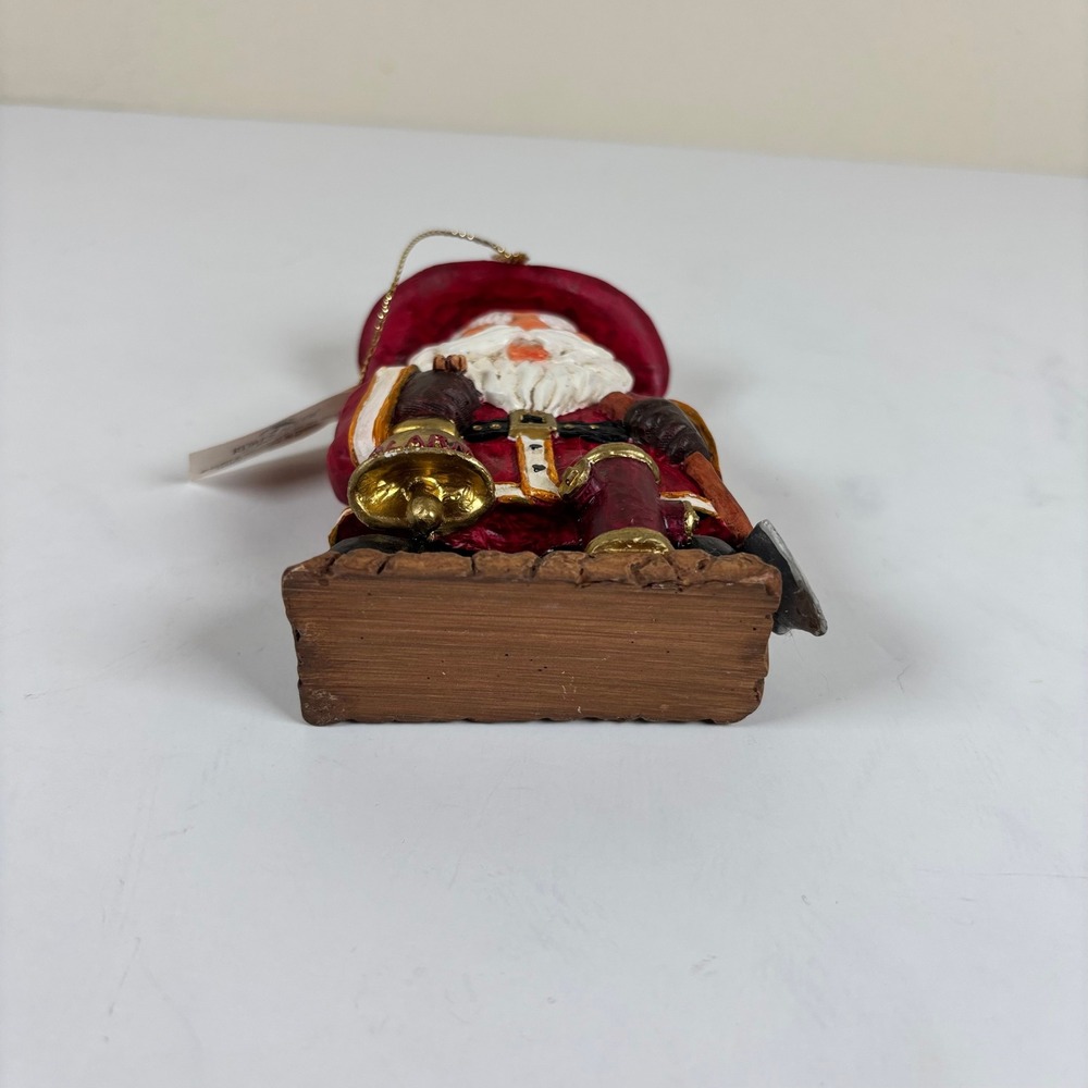 VTG Kurt Adler Firefighter Santa Ornament Handcrafted Resin North Pool FD 4.5" - Picture 6 of 9